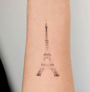 Eiffel Tower Tattoo Vector Images 18