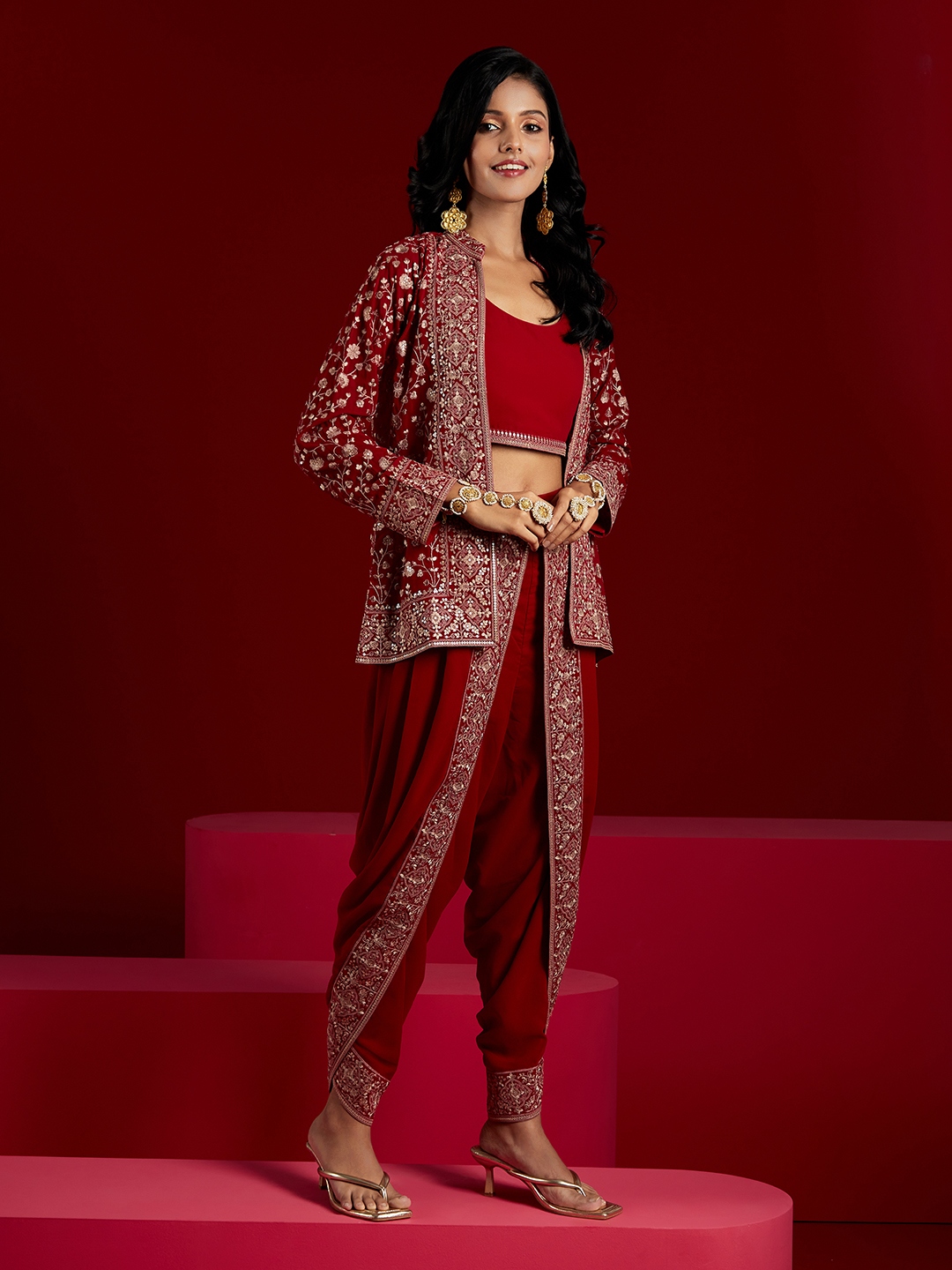 Buy Jaipur Kurti Pink Printed Salwar Suit With Dupatta - Kurta Sets for  Women 1649860 | Myntra